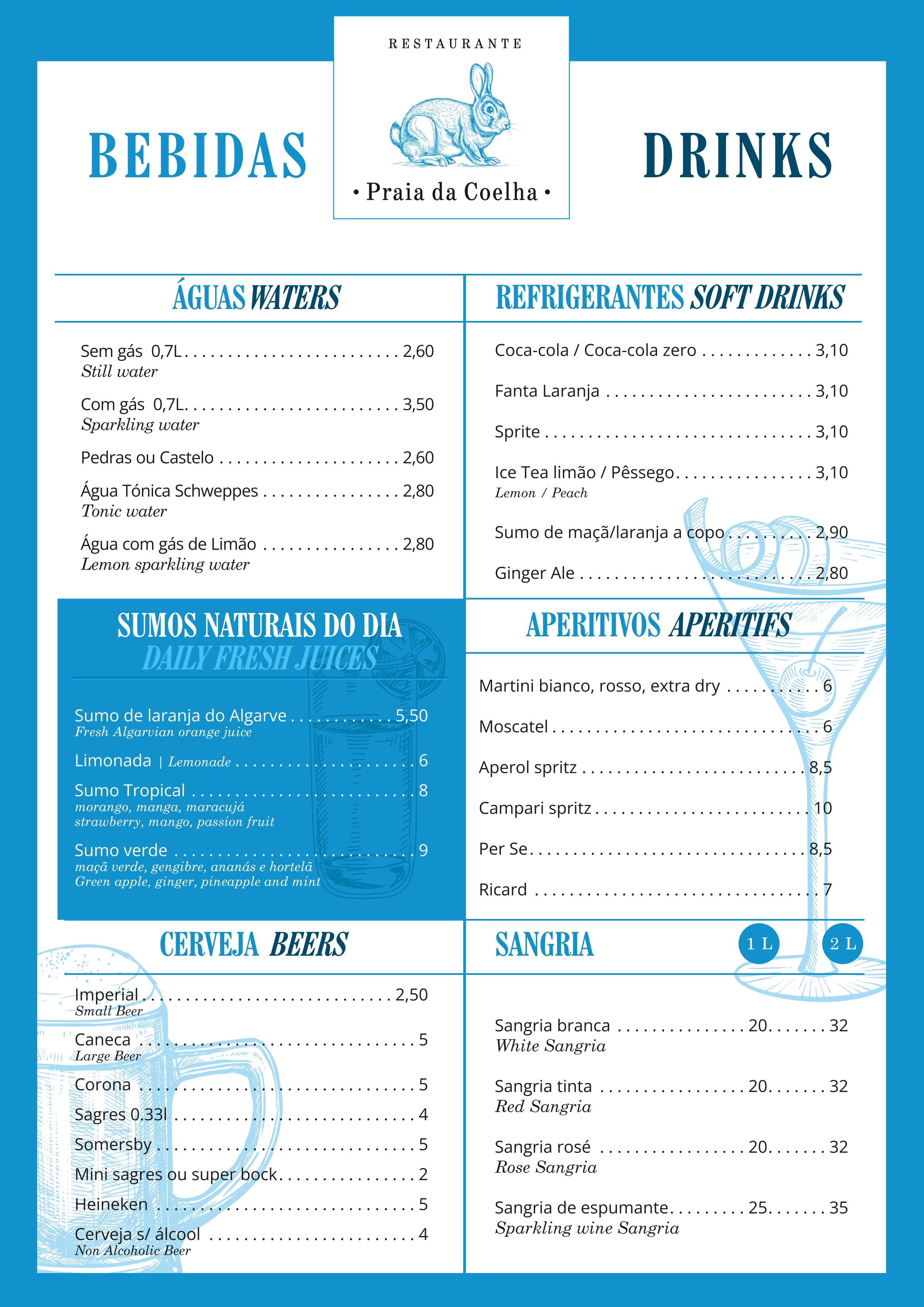 Drinks Menu