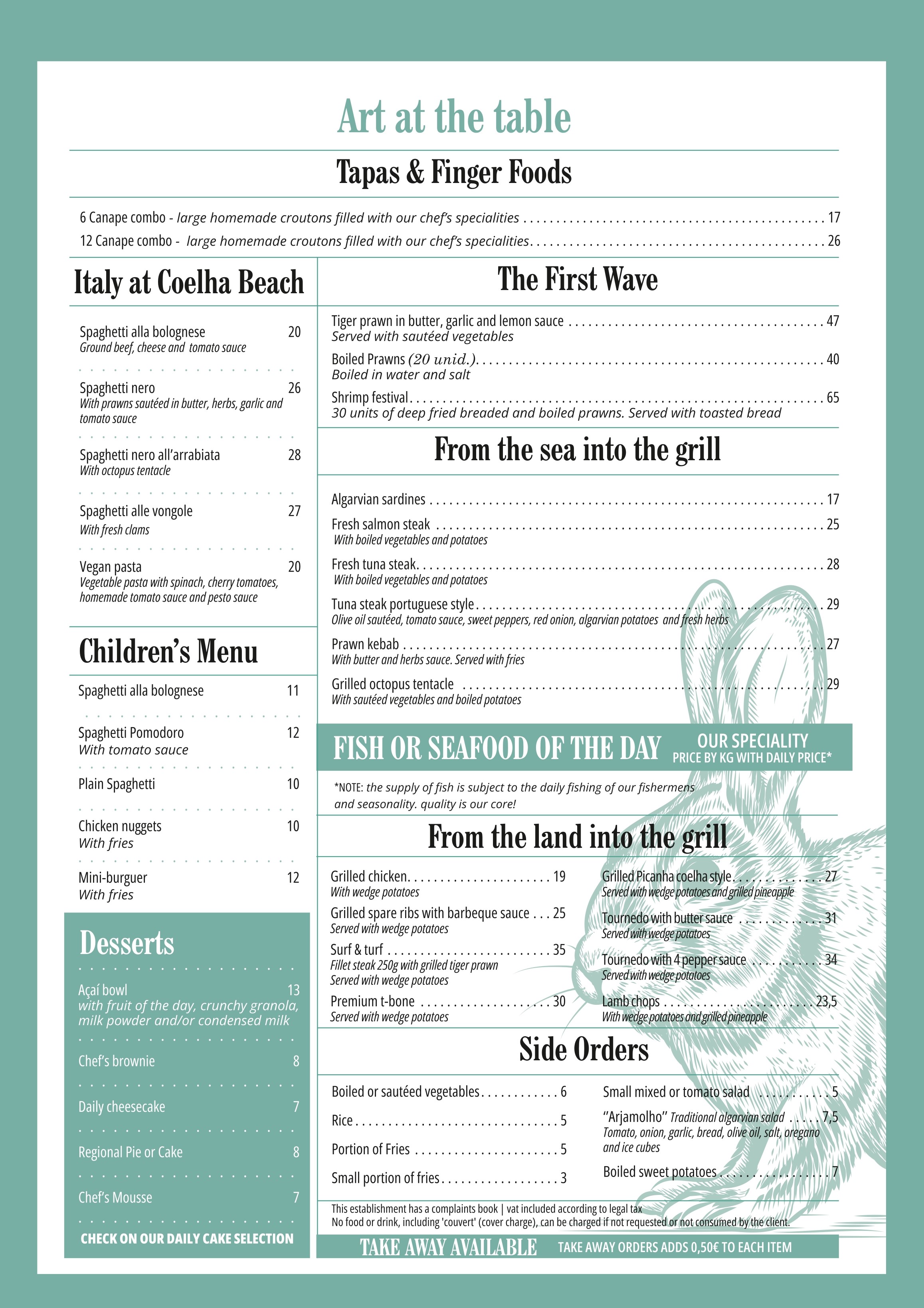 English Menu