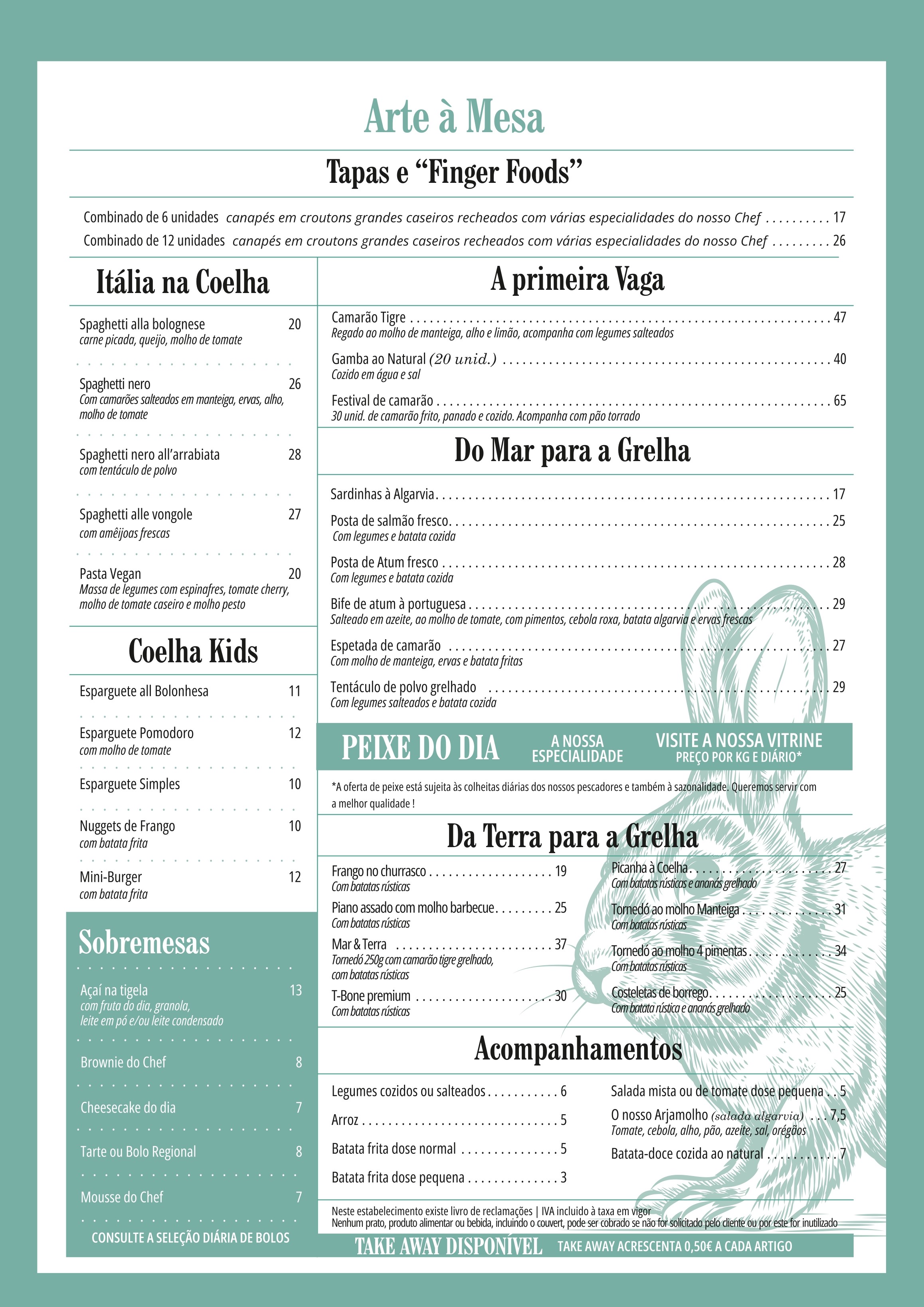 Portuguese Menu
