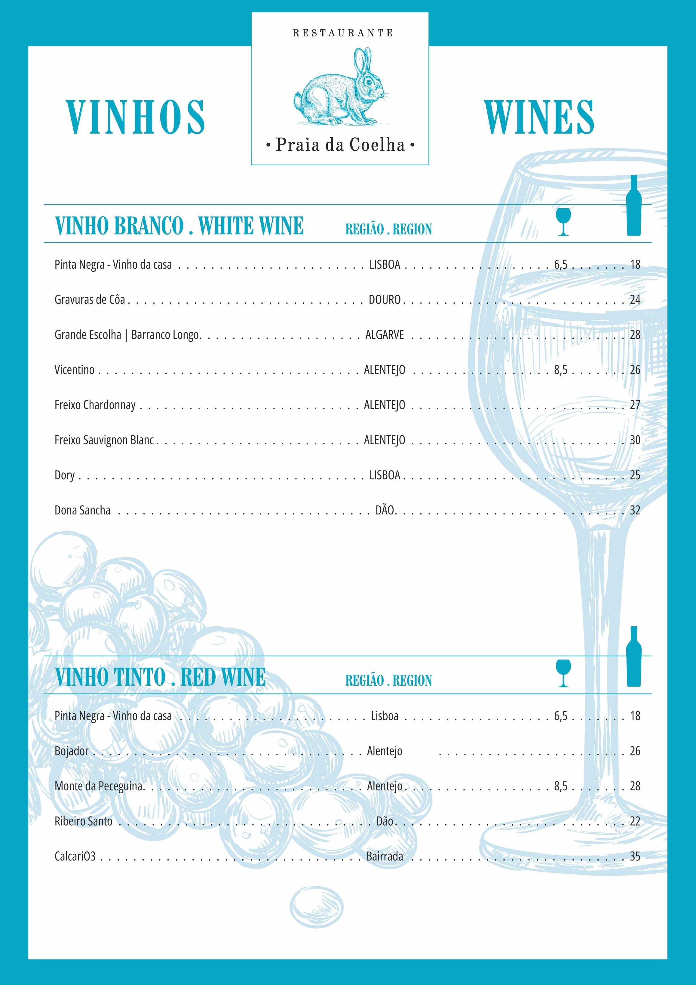 Wine Menu